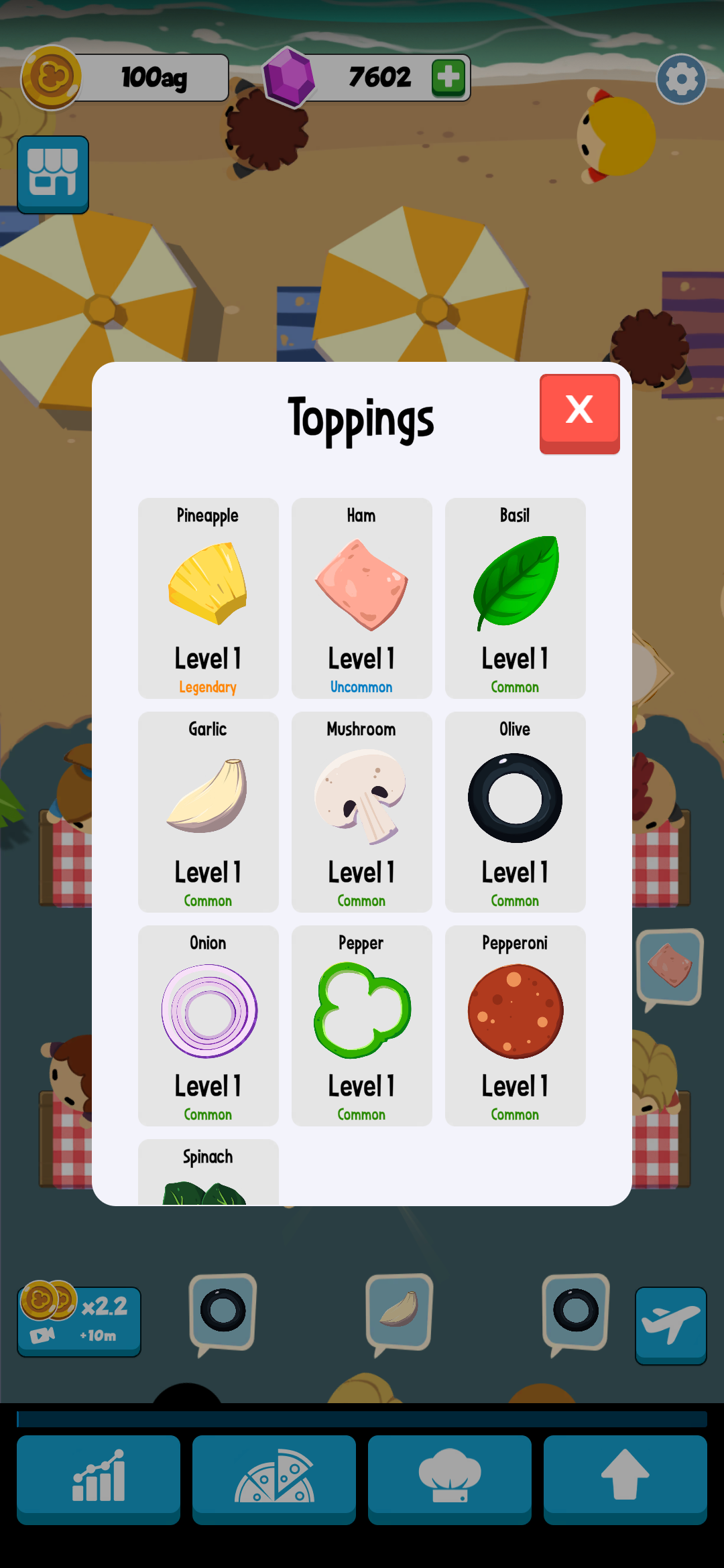 Idle Pizza pizza shop with multiple stations